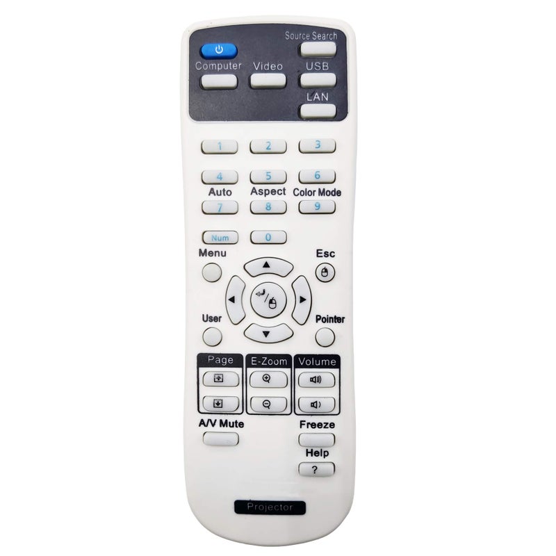 INTECHING 2173589 Projector Remote Control for Epson BrightLink 675Wi/ 675Wi+/ 680Wi/ 685Wi/ 685Wi+/ 695Wi/ 695Wi+/ 696Ui/ 710Ui, PowerLite 670/ 675W/ 680/ 685W/ 700U - Image 1
